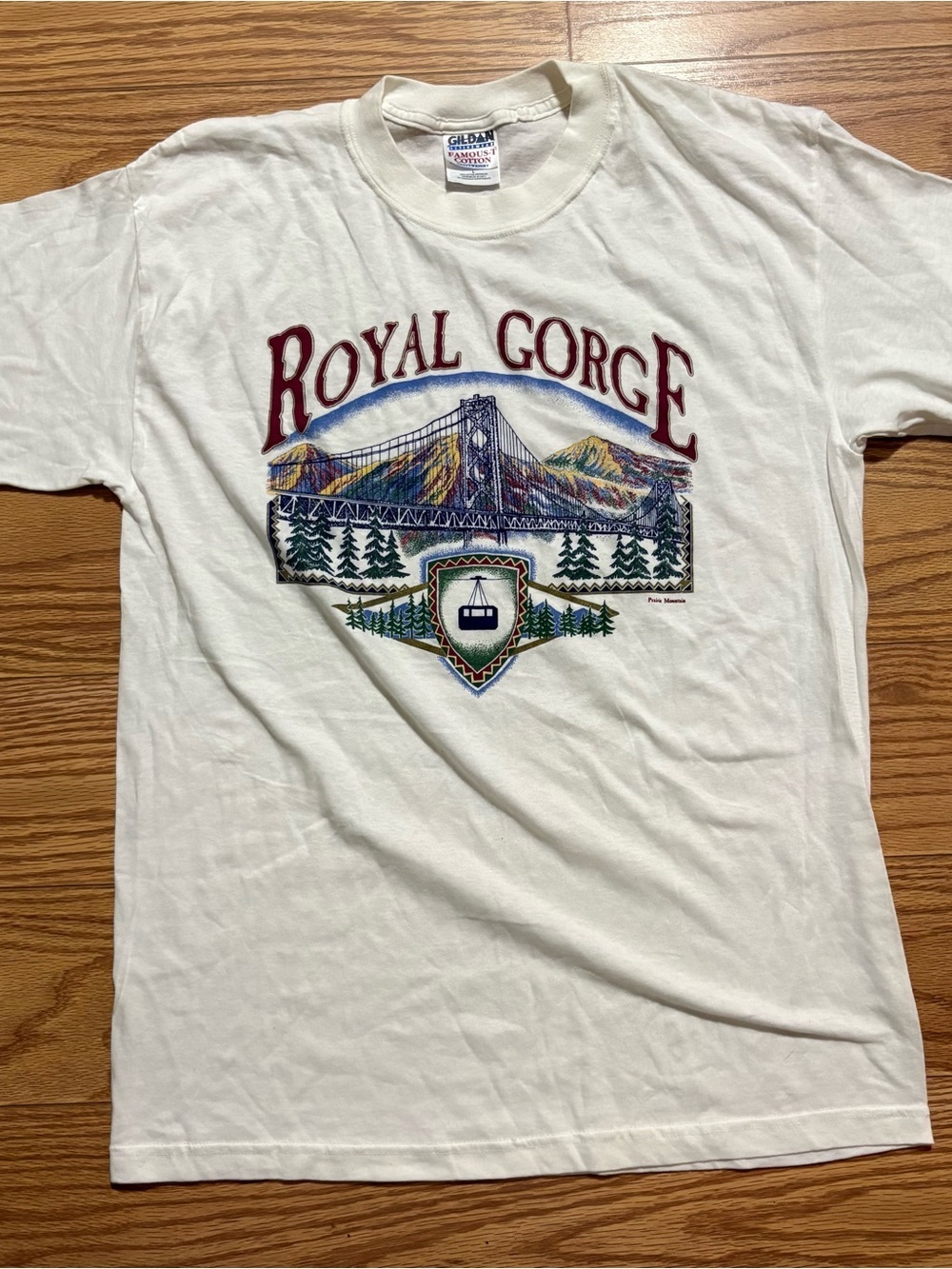 Vintage Royal Gorge Bridge Cable Car Travel Shirt XL